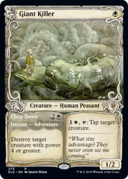 x1 Giant Killer // Chop Down - Showcase - Throne of Eldraine - NM - MTG - Image 1