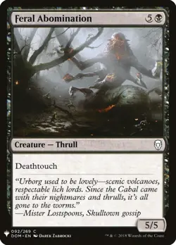 x1 Feral Abomination - Mystery Booster - NM - MTG - Image 1