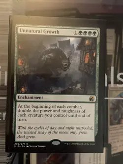 Unnatural Growth Innistrad: Midnight Hunt Regular - Image 1