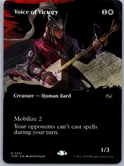 Tarkir: Dragonstorm #331 Voice of Victory (Borderless) Non-Foil - Image 1