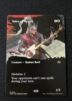 MTG - Voice of Victory (Borderless) Tarkir: Dragonstorm - NM Rare #331 Non Foil - Image 1