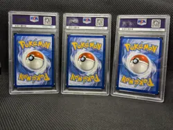 3X LOT Pokemon PSA 9 Bulbasaur Squirtle Charmander 151 Poster Collection Promo - Image 2