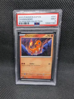 3X LOT Pokemon PSA 9 Bulbasaur Squirtle Charmander 151 Poster Collection Promo - Image 5