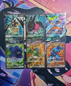 6 Pokemon Card Lot All EX/V Full Art Authentic NM Condition Lot 15 - Image 1