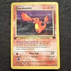 Pokemon TCG Charmander Team Rocket 50/82 1st Edition Basic 2000 40 HP - Image 1