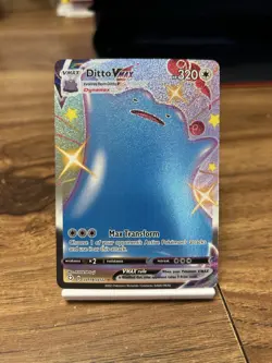 Pokemon TCG Ditto VMAX Holo Shiny Ultra Rare Card SV119/SV122 Shining Fates - Image 1