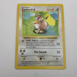 Farfetch'd Shadowless Base Set Unlimited Pokemon TCG 27/102 Uncommon - Image 2