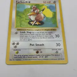 Farfetch'd Shadowless Base Set Unlimited Pokemon TCG 27/102 Uncommon - Image 3