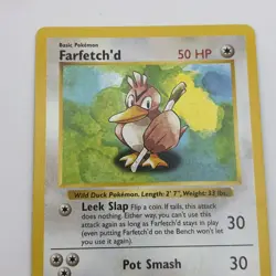 Farfetch'd Shadowless Base Set Unlimited Pokemon TCG 27/102 Uncommon - Image 4