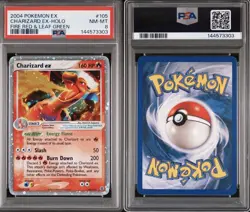 PSA 8 *NEW CERT* Pokemon Charizard EX Fire Red & Leaf Green Holo Ultra Rare #105 - Image 3