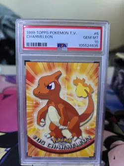 1999 Topps Pokemon T.V. Charmeleon, JigglyPuff & Clefairy Sequential Set psa 10 - Image 3