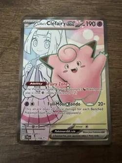 Lillie’s Clefairy ex 173/159 Ultra Rare Pokemon TCG Journey Together NM - Image 1