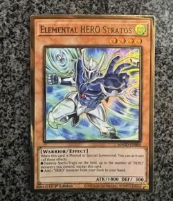 Elemental HERO Stratos MAGO-EN004 Maximum Gold 1st Edition - Image 1