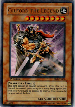 Yugioh Gilford the Legend SD5-EN001 Ultra Rare 1st Edition LP - Image 1
