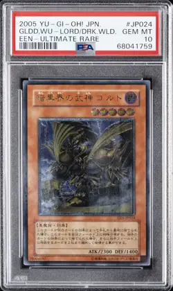2005 YU-GI-OH! JPN EEN-ELEMENTAL ENERGY GOLDD, WU-LORD OF DARK WORLD PSA 10 - Image 1