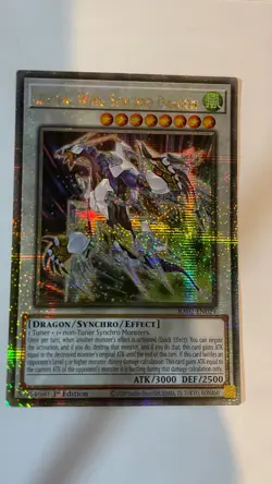 Yu-Gi-Oh! Crystal Wing Synchro Dragon RA02-EN029 Quarter Century Secret 1st NM - Image 1