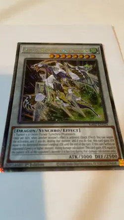 Yu-Gi-Oh! Crystal Wing Synchro Dragon RA02-EN029 Quarter Century Secret 1st NM - Image 2