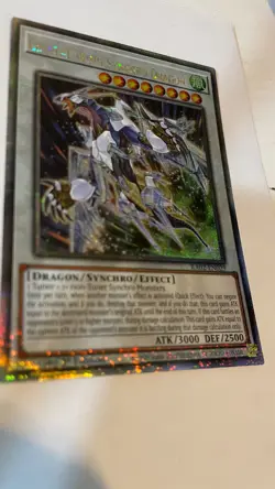 Yu-Gi-Oh! Crystal Wing Synchro Dragon RA02-EN029 Quarter Century Secret 1st NM - Image 3