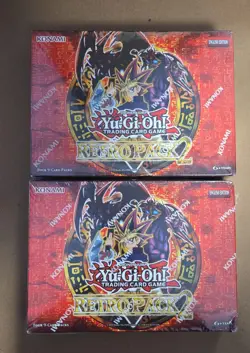 LOT of (2) Yu-Gi-Oh! TCG Retro Pack 2 Unlimited Box RP02 4 Pack Boxes Sealed - Image 1