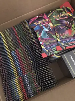 20 x POKEMON TCG PHANTASMAL FLAMES SLEEVED BOOSTER PACKS - SEALED & NEW - Image 1