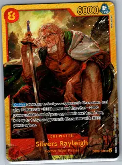 Silvers Rayleigh OP08-118 SEC English Two Legends - One Piece Card - NM - Image 1