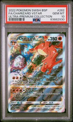 Charizard VSTAR SWSH262: Sword & Shield Promo Cards Holo UPC PSA 10 Gem Mint - Image 1