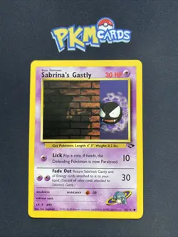 Pokemon TCG Sabrina’s Gastly Gym Challenge 96/132 Regular LP. - Image 1