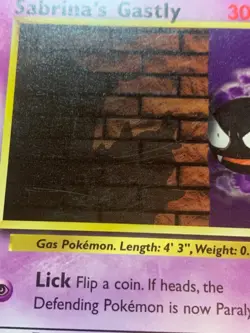 SABRINA'S GASTLY - 96/132 - GYM CHALLENGE - POKEMON CARD - LP - Image 2