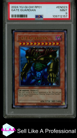 GATE GUARDIAN YU-GI-OH! RP01-RETRO PACK 2024 EN023 PSA 9 - Image 1