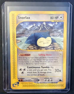 Snorlax 100/144 Skyridge Non-Holo Vintage Pokemon Card 2003 - LP+ - Image 3