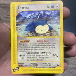 Snorlax 100/144 Skyridge Non-Holo NM Vintage Pokemon Card 2003 - Image 5