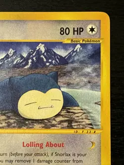 Snorlax 100/144 Skyridge Non-Holo Vintage Pokemon Card 2003 E Series Nm - Image 3