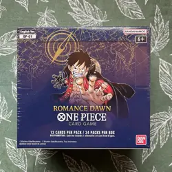 One Piece OP-01 Romance Dawn Booster Box BLUE BOTTOM English Wave One NEW SEALED - Image 1