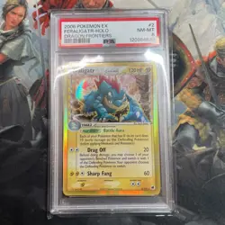 2006 Pokemon Feraligatr Holo EX Dragon Frontiers 2/101 PSA 8 NM-MT Delta Species - Image 1