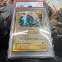 2006 Pokemon Feraligatr Holo EX Dragon Frontiers 2/101 PSA 8 NM-MT Delta Species - Image 3