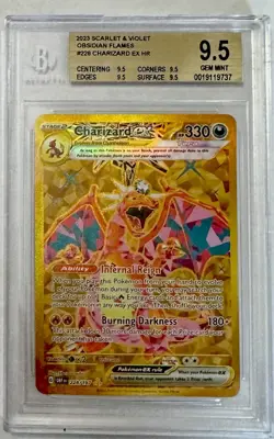 2023 Obsidian Flames Charizard ex HR #228/197 ~ BGS 9.5 Gem Mint ~ Pokemon TCG - Image 1