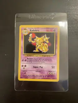 Pokemon TCG Kadabra Base Set 32/102 Regular Unlimited Uncommon - Image 1