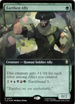 Earthen Ally (Extended Art) - FOIL - R Avatar: The Last Airbender 377 - MTG - Image 1