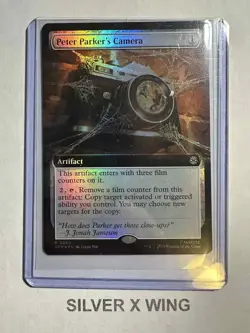 Peter Parker's Camera Extended Art Foil x1, MTG, Marvel's Spider-Man, SPM, NM - Image 1