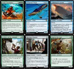 Aetherwind Energy Deck - Basker - Whale - Ancient MTG Magic Gathering 60 cards - Image 1