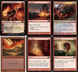Red Land Destruction Deck - Chandra - Kazuul 60 Cards- Magic The Gathering MTG - Image 1