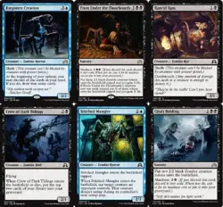 Blue Black Zombie Deck - Forgotten Creation - Drunau - Rottenheart 60 Cards MTG - Image 1