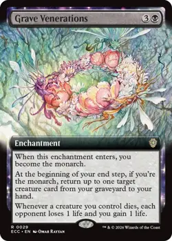 Grave Venerations (Extended Art) R Commander: Lorwyn Eclipsed 29 NM - Image 1