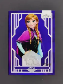 2023 Topps Chrome Disney Anna purple refractor 30/299 - Image 1