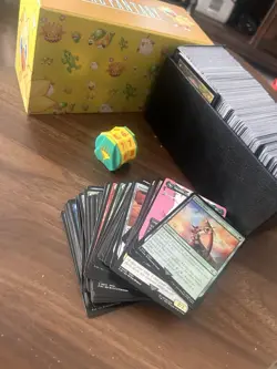 MTG Final Fantasy Bulk Cards And Lands No Rares, Chocobo Lifetracker And Box ! - Image 2