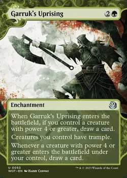 Garruk's Uprising-Wilds Of Eldraine: Enchanting Tales-Borderless-Foil-53-NM - Image 1