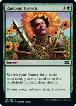 x1 Rampant Growth - Double Masters 2022 - NM - MTG - Image 1
