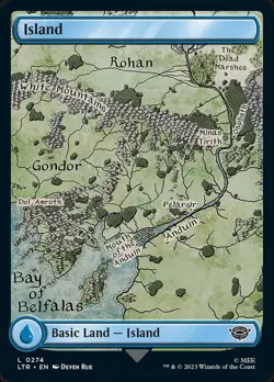 x1 Island (0274) - Lord of the Rings - NM - MTG - Image 1
