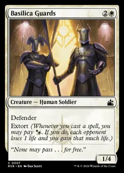 x1 Basilica Guards - Ravnica Remastered - NM - MTG - Image 1