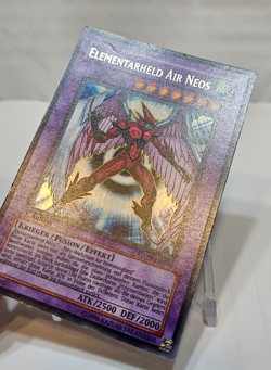 GERMAN Elemental Hero Air Neos DE034 STON-EN034 Ultra Rare 1st Edition YGO 7922 - Image 3